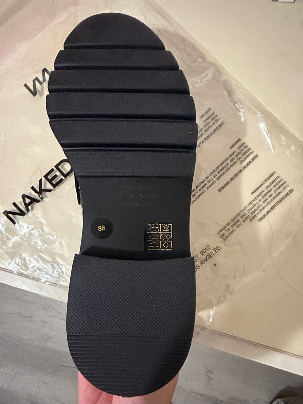Stuart Weitzman Black Patent Tassel Loafer - Picture 2 of 2